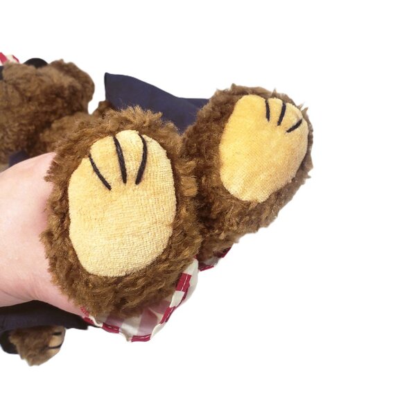 Retired Ty Attic Treasures Uncle Sam Samuel Patriotic Bear Plush 14" Jointed - Picture 6 of 7